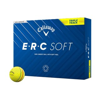 Callaway ERC Soft Triple Track golfbollar, gula