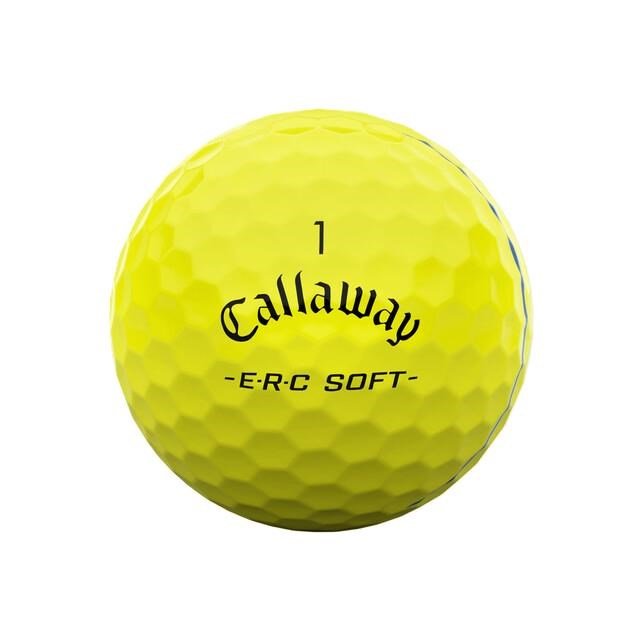 Callaway ERC Soft Triple Track golfbollar, gula