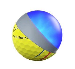 Callaway ERC Soft Triple Track golfbollar, gula