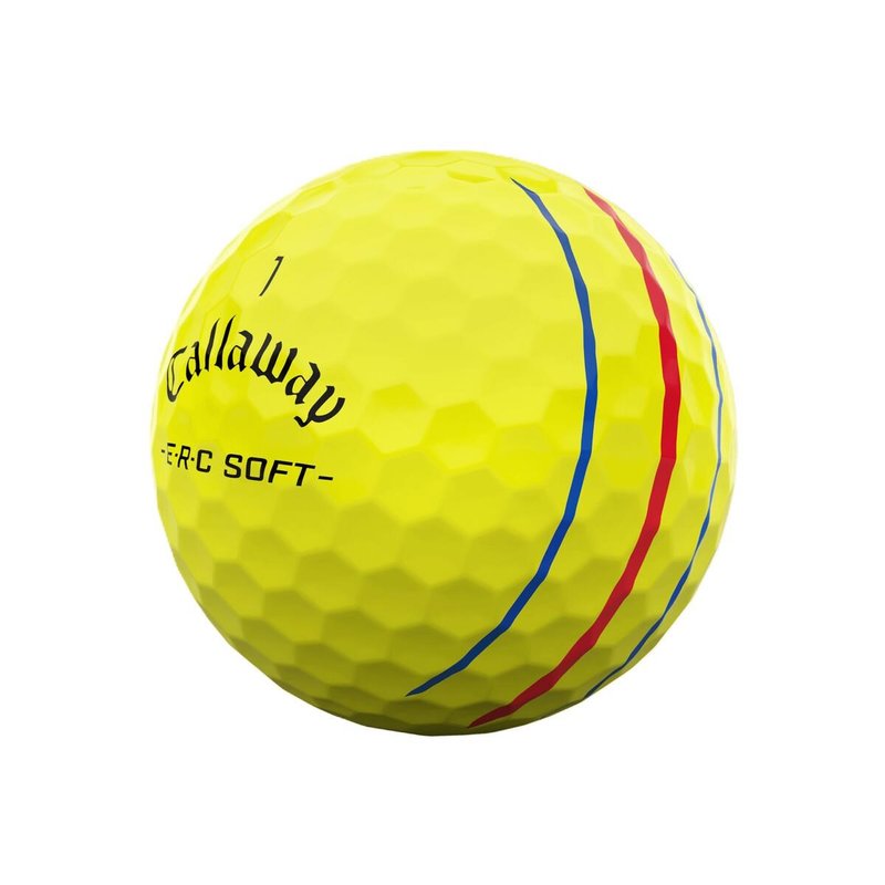 Callaway ERC Soft Triple Track golfbollar, gula