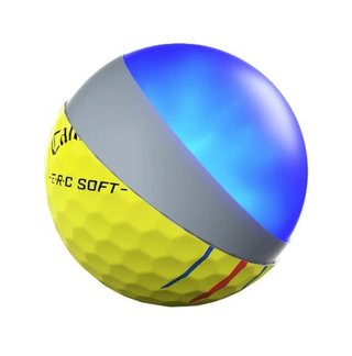 Callaway ERC Soft Triple Track golfbollar, gula