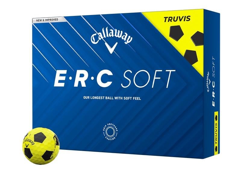 Callaway ERC Soft Truvis golfbollar, gula