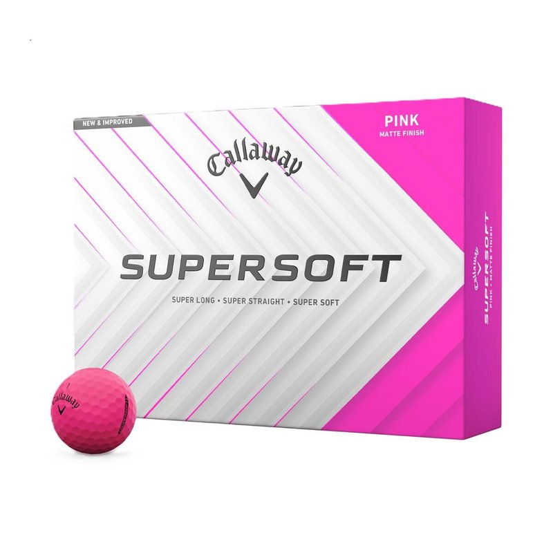 Callaway Supersoft Matte golfbollar, rosa