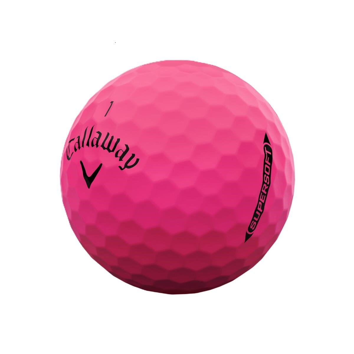 Callaway Supersoft Matte golfbollar, rosa