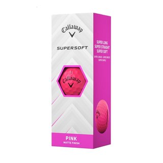 Callaway Supersoft Matte golfbollar, rosa