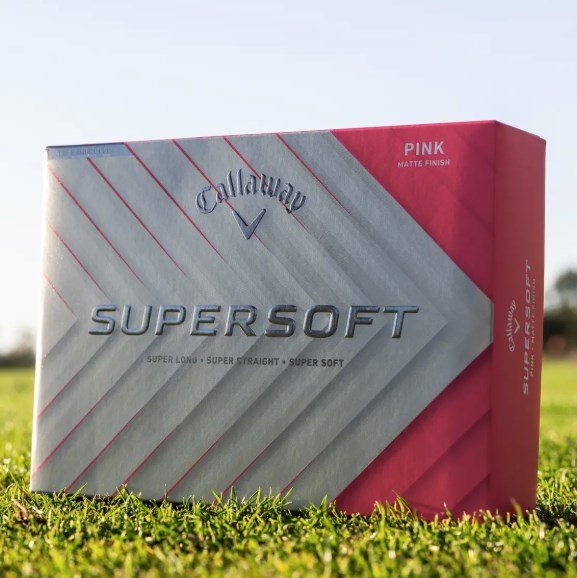 Callaway Supersoft Matte golfbollar, rosa