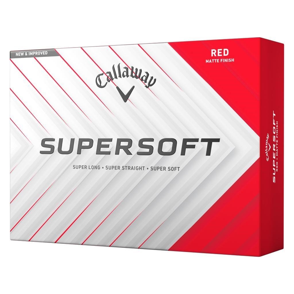 Callaway Supersoft Matte golfbollar, röda