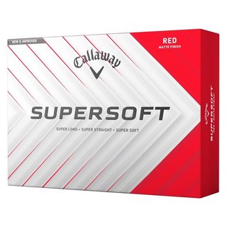 Callaway Supersoft Matte golfbollar, röda