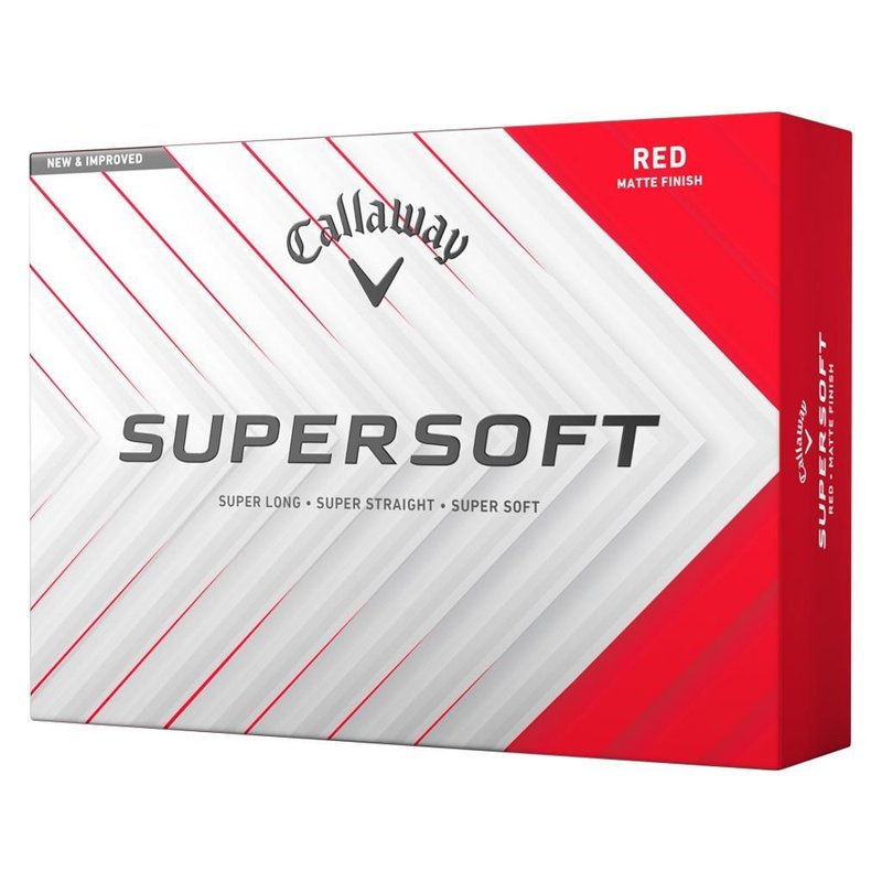 Callaway Supersoft Matte golfbollar, röda