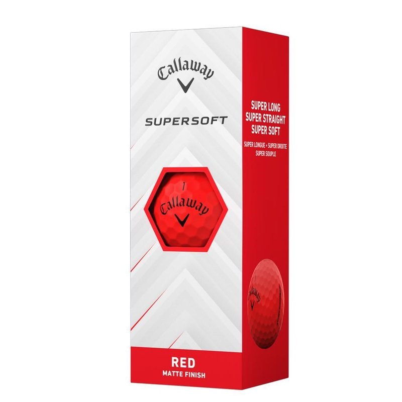 Callaway Supersoft Matte golfbollar, röda