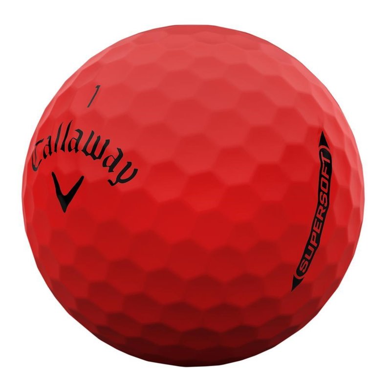 Callaway Supersoft Matte golfbollar, röda