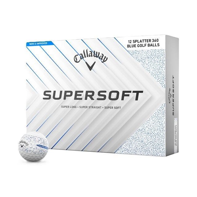 Callaway Supersoft Splatter 360 Blue golfbollar