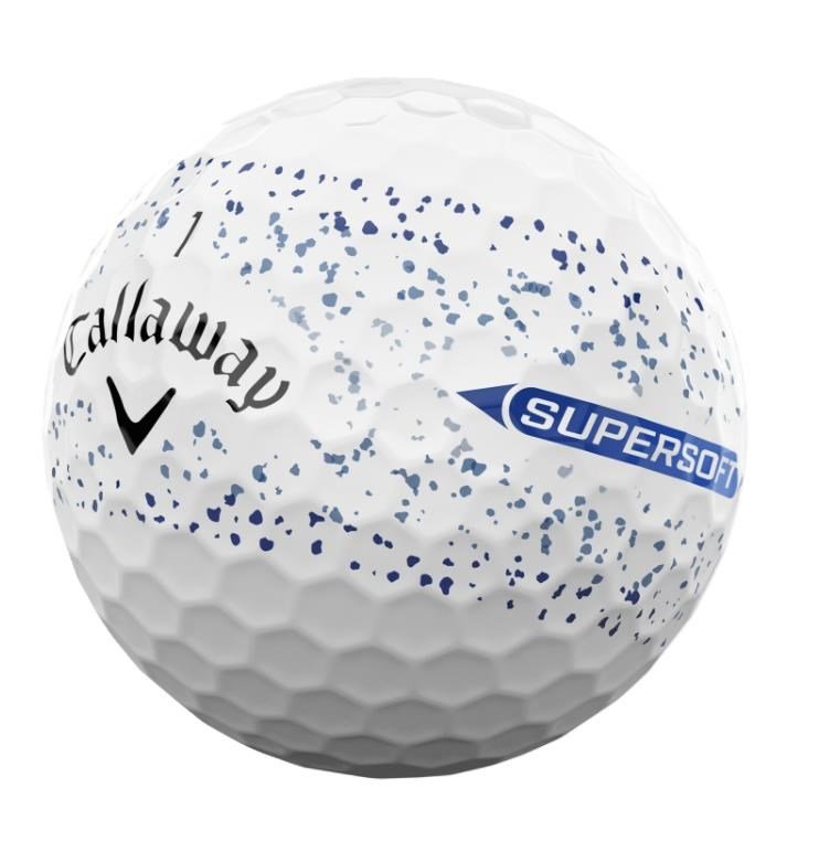 Callaway Supersoft Splatter 360 Blue golfbollar