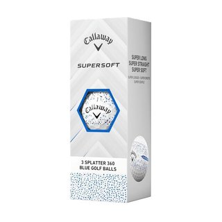 Callaway Supersoft Splatter 360 Blue golfbollar