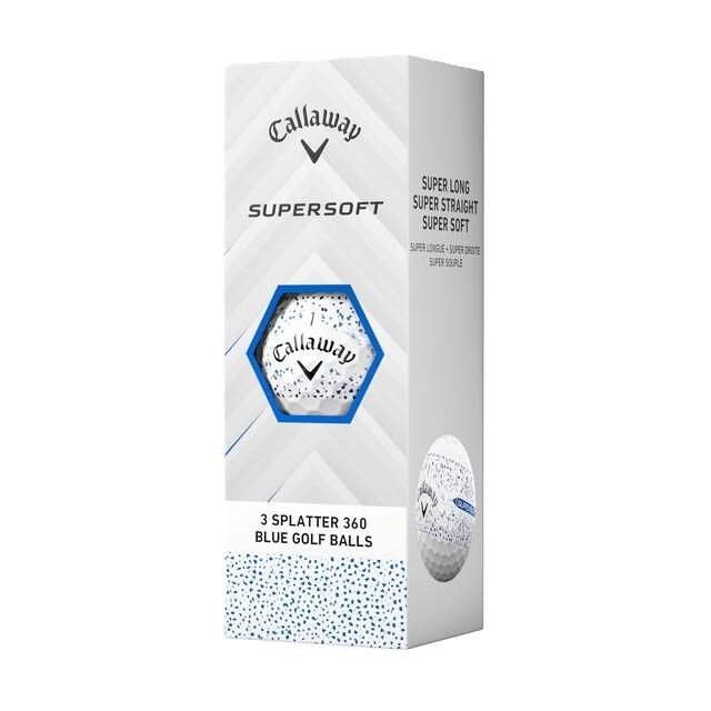 Callaway Supersoft Splatter 360 Blue golfbollar