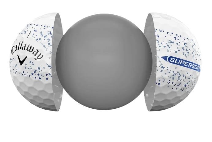 Callaway Supersoft Splatter 360 Blue golfbollar