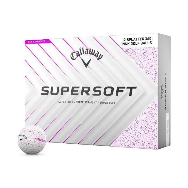Callaway Supersoft Splatter 360 Pink golfbollar