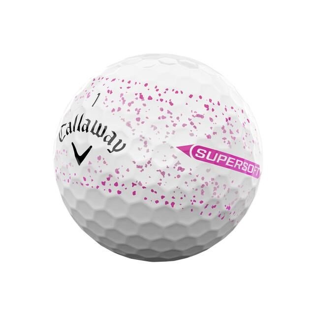Callaway Supersoft Splatter 360 Pink golfbollar