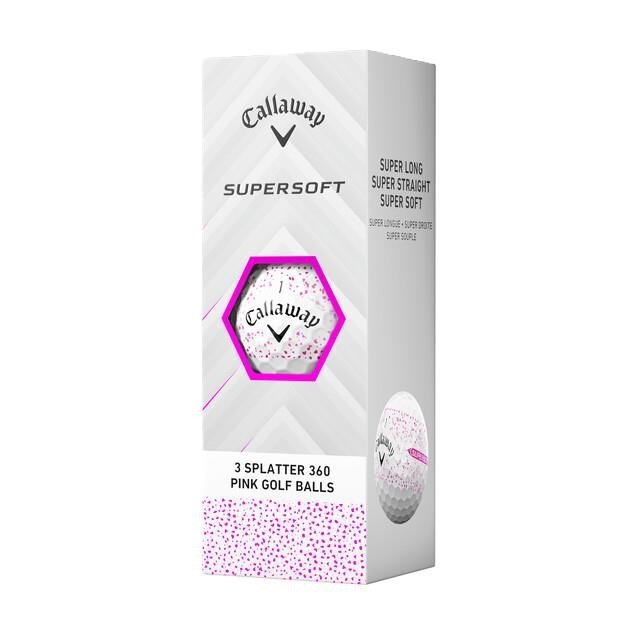 Callaway Supersoft Splatter 360 Pink golfbollar