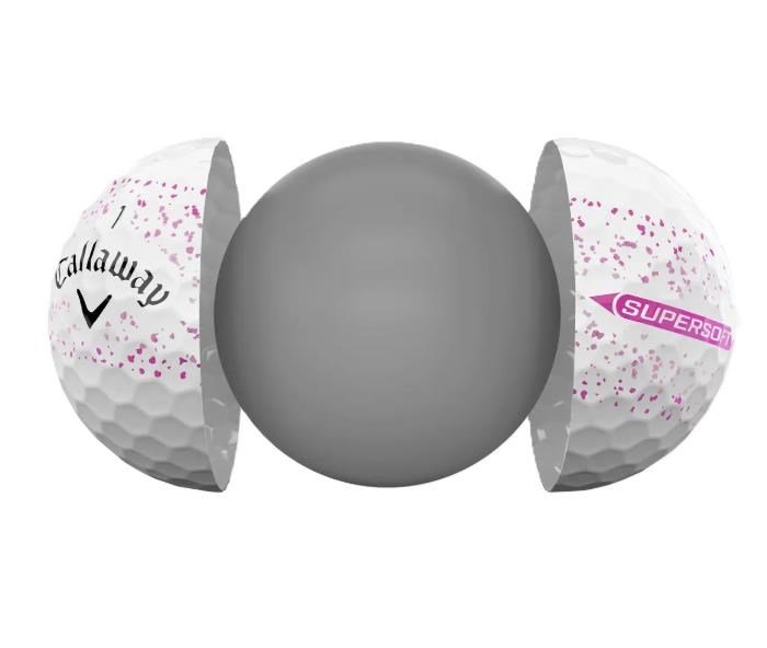 Callaway Supersoft Splatter 360 Pink golfbollar