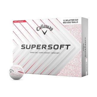 Callaway Supersoft Splatter 360 Red golfbollar