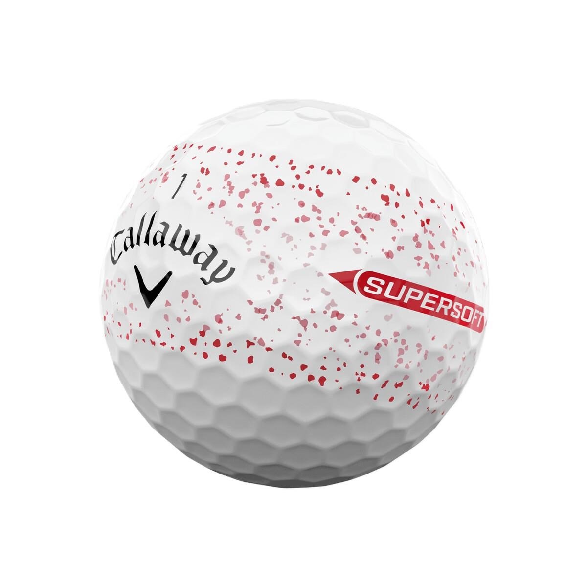 Callaway Supersoft Splatter 360 Red golfbollar