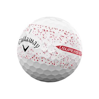 Callaway Supersoft Splatter 360 Red golfbollar