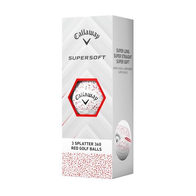 Callaway Supersoft Splatter 360 Red golfbollar