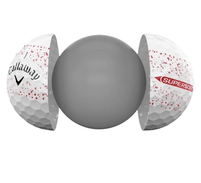 Callaway Supersoft Splatter 360 Red golfbollar