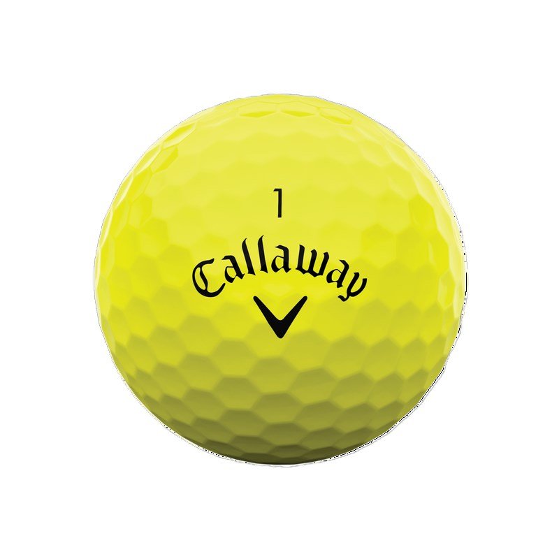 Callaway Warbird Distance+ golfbollar, gula