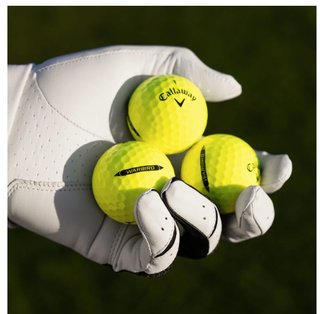 Callaway Warbird Distance+ golfbollar, gula