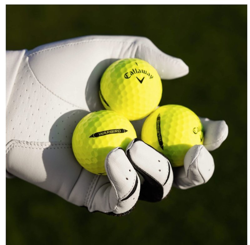 Callaway Warbird Distance+ golfbollar, gula