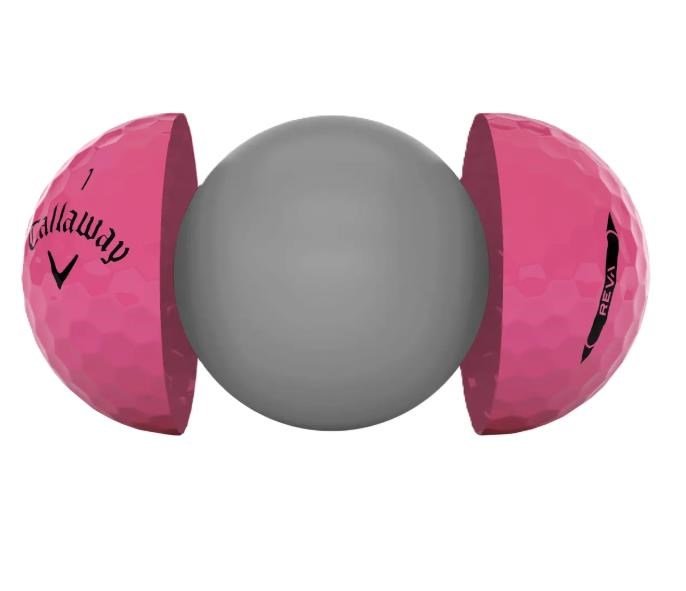 Callaway REVA golfbollar, rosa
