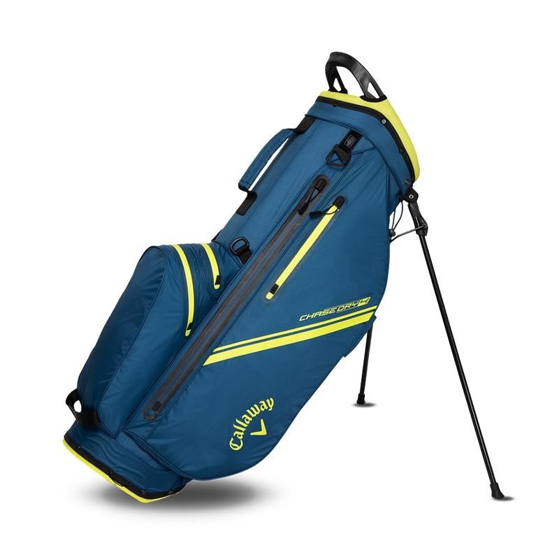 Callaway Chase Dry stand bag, navy/fluorescerande gul