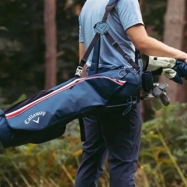 Callaway Carry+ stand bag, navy/white/red