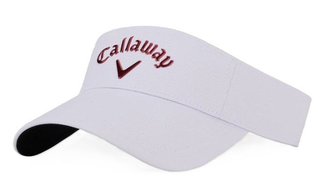 Callaway Liquid metal visor herr keps, vit/cardinal