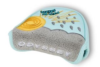 Callaway Rain Or Shine Mallet Putter headcover, vit/blå