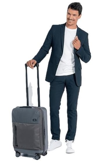 Ogio Pace Pro Hybrid Carry-on 34-36L bag, grey pinstripe