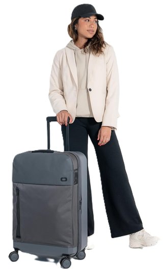 Ogio Ogio Pace Pro Hybrid Checked 72-74L bag, grey pinstripe