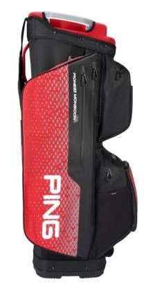 PING Pioneer Monsoon cart bag, svart/röd