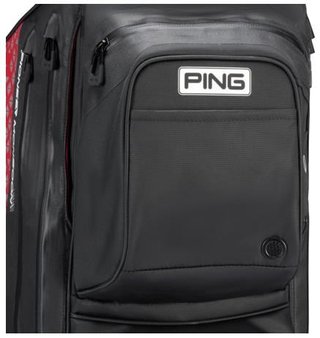 PING Pioneer Monsoon cart bag, svart/röd
