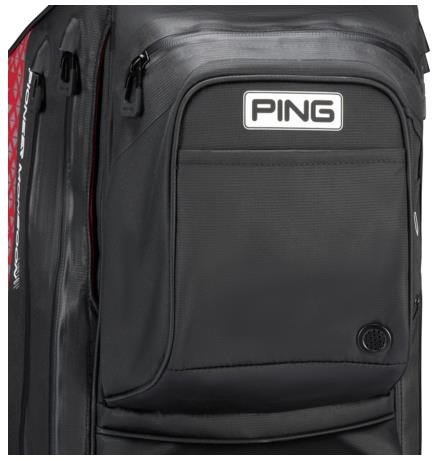 PING Pioneer Monsoon cart bag, svart/röd