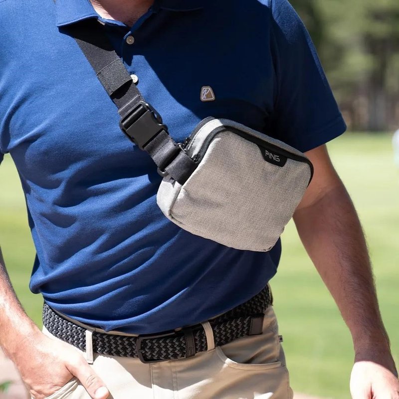 PING Golf Ping Valuables Pouch bag, textured heather grey