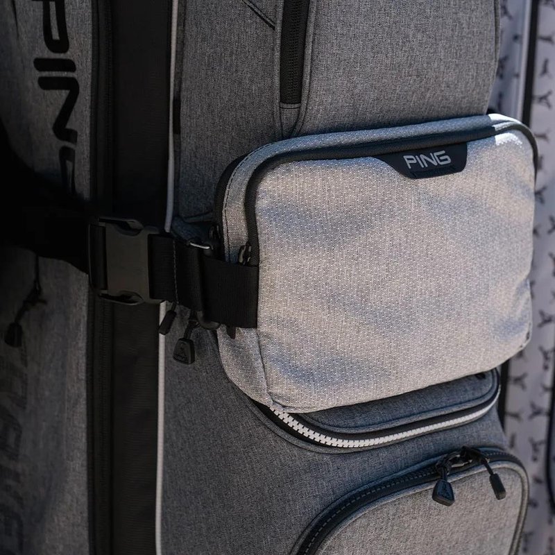 PING Golf Ping Valuables Pouch bag, textured heather grey