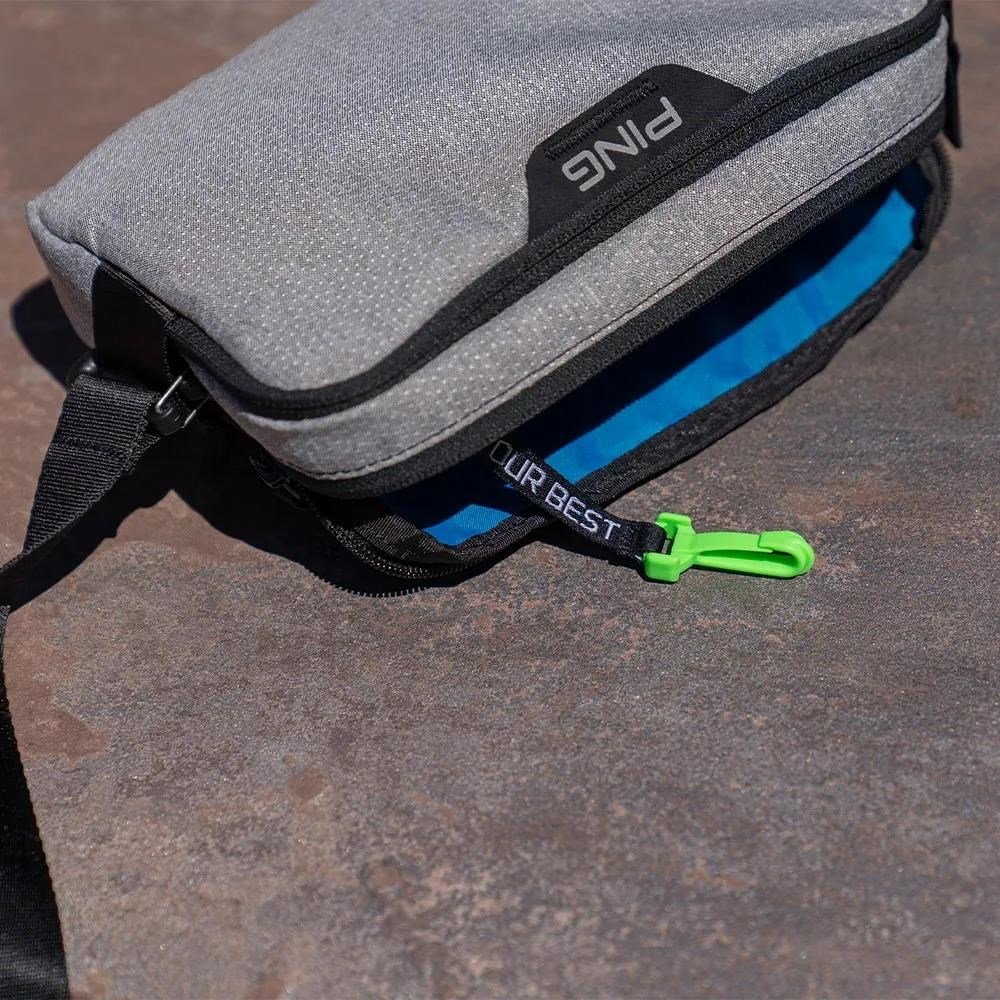 PING Golf Ping Valuables Pouch bag, textured heather grey