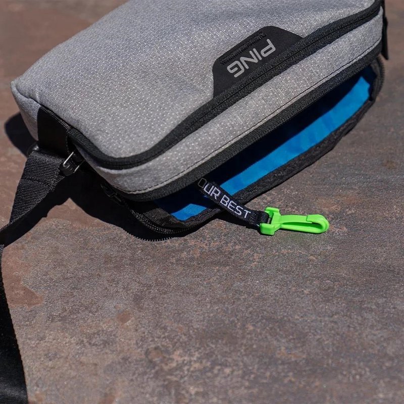 PING Golf Ping Valuables Pouch bag, textured heather grey