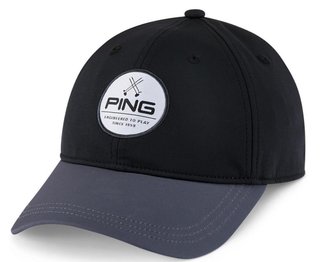 PING Engineered To Play herr golfkeps, svart/asfalt