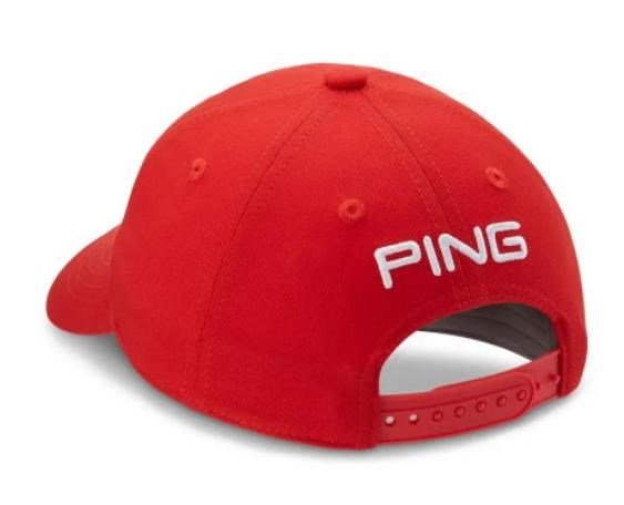 PING Tour Classic Junior golfkeps, tomat röd