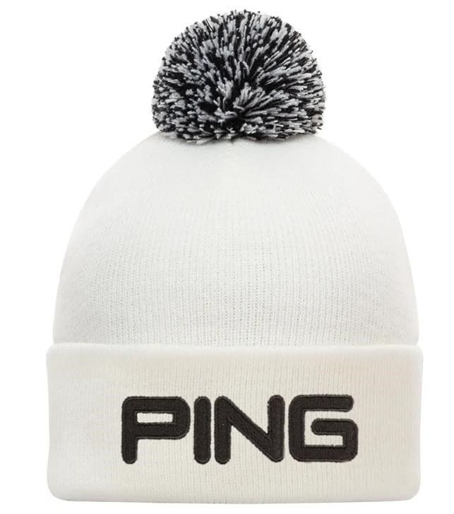 PING Classic Bobble vintermössa, vit