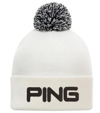 PING Classic Bobble vintermössa, vit